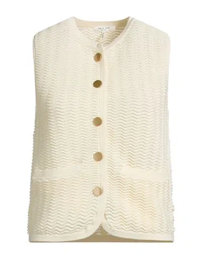 Rag & Bone Woman Cardigan Cream Size M Cotton, Polyester In White