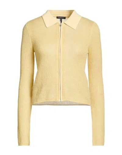 Rag & Bone Woman Cardigan Mustard Size Xl Polyamide, Wool, Mohair Wool In Yellow