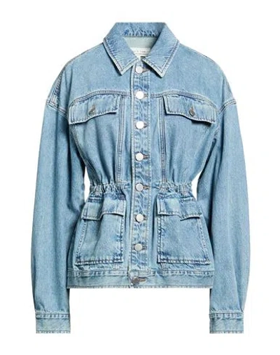 RAG & BONE RAG & BONE WOMAN DENIM OUTERWEAR BLUE SIZE M COTTON