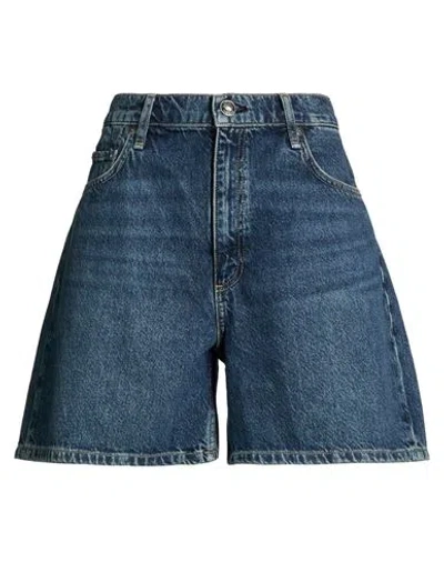 Rag & Bone Woman Denim Shorts Blue Size 32 Cotton