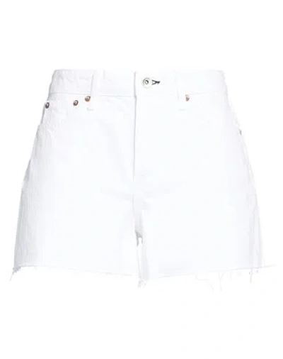 Rag & Bone Woman Denim Shorts White Size 30 Cotton