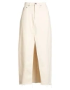 Rag & Bone Woman Denim Skirt Cream Size 28 Cotton In Neutral