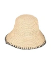 Rag & Bone Jade Packable Raffia Straw Bucket Hat In Neutral