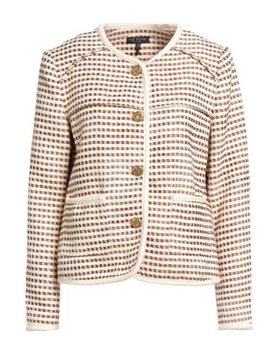 Rag & Bone Woman Jacket Beige Size L Cotton, Polyester, Acrylic, Viscose In Neutral