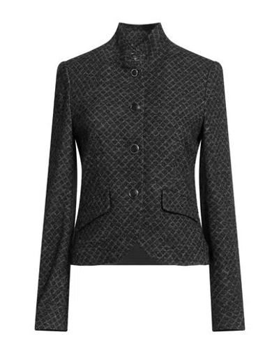 RAG & BONE RAG & BONE WOMAN JACKET BLACK SIZE 12 WOOL, ORGANIC COTTON, POLYESTER, RECYCLED COTTON
