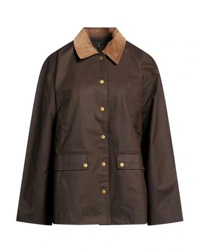 Rag & Bone Woman Jacket Dark Brown Size Xxs Cotton