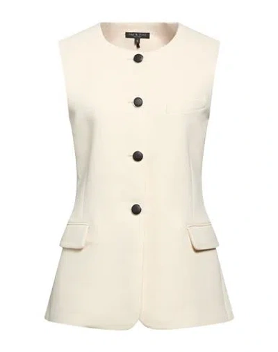 Rag & Bone Woman Jacket Ivory Size 2 Polyester, Viscose, Elastane In White