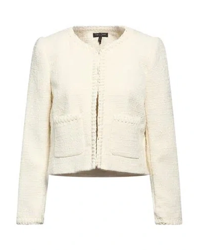 Rag & Bone Woman Jacket Ivory Size 2 Polyester, Wool In White