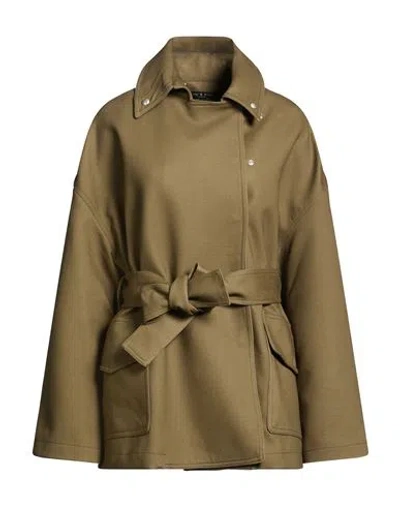 Rag & Bone Woman Jacket Military Green Size L Viscose, Polyester In Brown