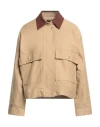 Rag & Bone Woman Jacket Sand Size L Cotton In Nude