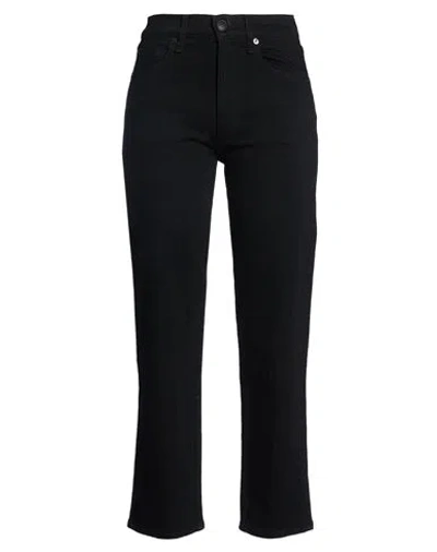 Rag & Bone Woman Jeans Black Size 23 Cotton, Elastane
