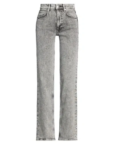 Rag & Bone Woman Jeans Black Size 32 Cotton, Elastane In Gray