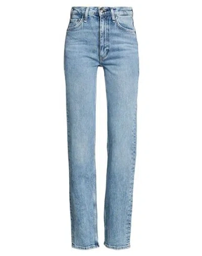 Rag & Bone Woman Jeans Blue Size 24 Cotton, Elastane
