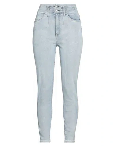 Rag & Bone Woman Jeans Blue Size 24 Cotton, Polyurethane