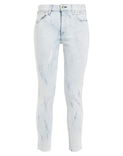 Rag & Bone Woman Jeans Blue Size 25 Cotton, Polyurethane