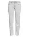 Rag & Bone Woman Jeans Grey Size 27 Cotton, Textile Fibers In Grey
