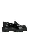 Rag & Bone Woman Loafers Black Size 8 Leather In Black