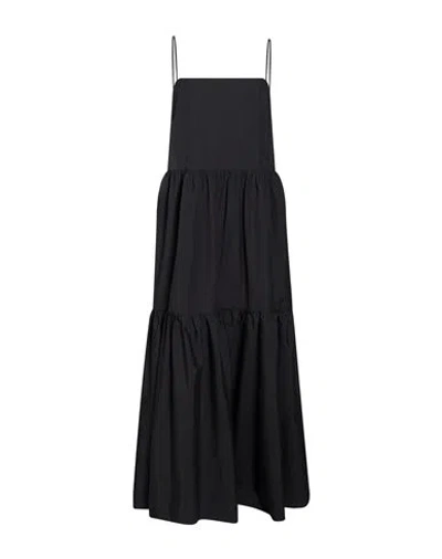 Rag & Bone Woman Maxi Dress Dark Green Size Xl Cotton In Black