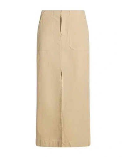 Rag & Bone Woman Maxi Skirt Beige Size 0 Cotton In Neutral