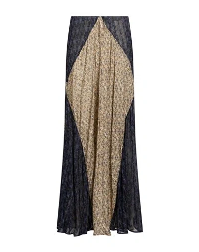 Rag & Bone Woman Maxi Skirt Beige Size S Viscose, Metal Fiber