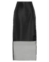 Rag & Bone Woman Maxi Skirt Black Size 8 Polyester In Black