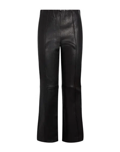 Rag & Bone Woman Pants Black Size 0 Lambskin