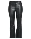 Rag & Bone Casey Coated High-rise Ankle Flare Jean In Black