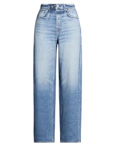 Rag & Bone Woman Pants Blue Size L Cotton