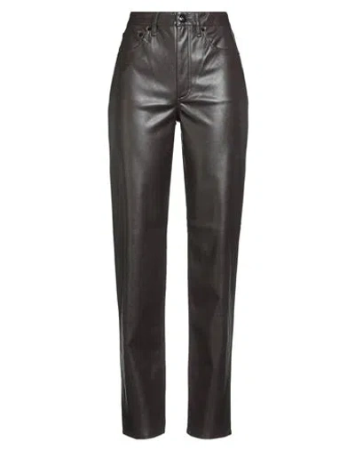 Rag & Bone Woman Pants Dark Brown Size 30 Polyester