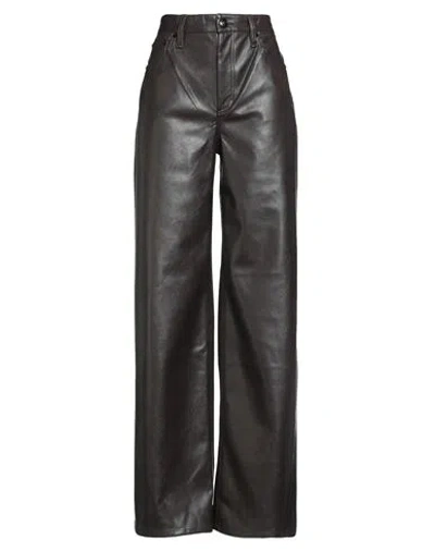 Rag & Bone Woman Pants Dark Brown Size 30 Polyester, Polyurethane Resin