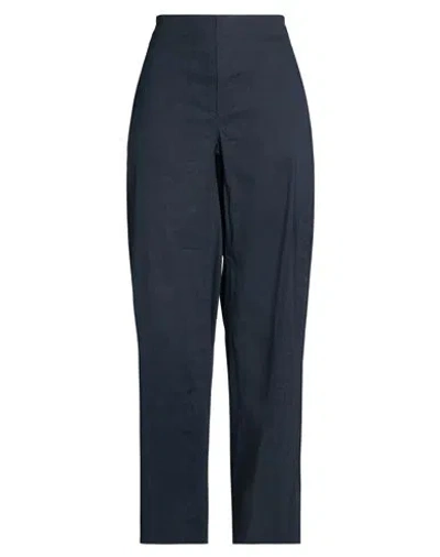 Rag & Bone Woman Pants Midnight Blue Size S Linen, Rayon, Elastane