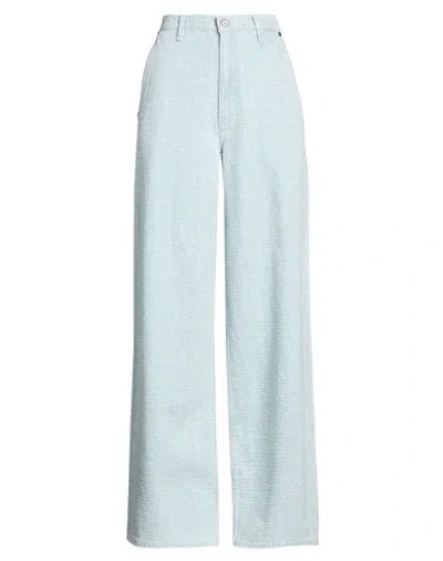 Rag & Bone Woman Pants Sky Blue Size 30 Cotton