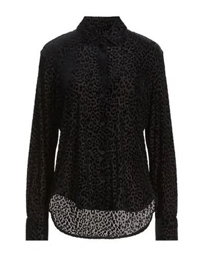 Rag & Bone Woman Shirt Black Size Xs Polyamide, Polyester, Elastane