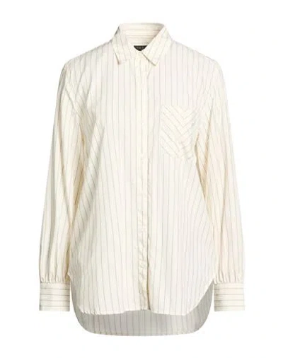 Rag & Bone Woman Shirt Cream Size L Cotton In White