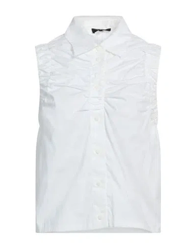 Rag & Bone Woman Shirt Ivory Size L Cotton In Gray