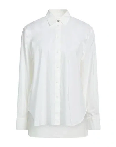 Rag & Bone Woman Shirt Ivory Size L Cotton In White
