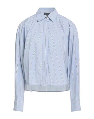 Rag & Bone Woman Shirt Light Blue Size L Cotton