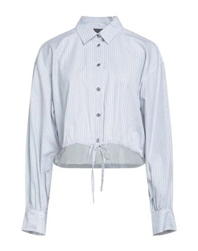 Rag & Bone Woman Shirt Sky Blue Size L Cotton In White