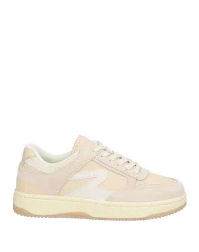 Rag & Bone Woman Sneakers Beige Size 8 Leather, Textile Fibers In Sand