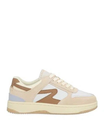 Rag & Bone Woman Sneakers Beige Size 8 Leather, Textile Fibers In Sand