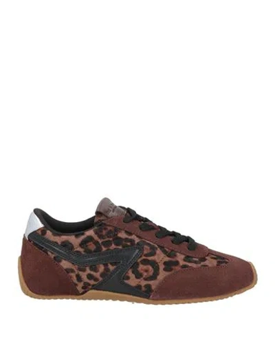 Rag & Bone Woman Sneakers Chocolate Brown Size 8.5 Leather