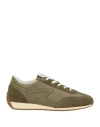 Rag & Bone Green Slim Suede Retro Runner Sneakers In Green