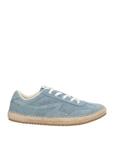 Rag & Bone Woman Sneakers Sky Blue Size 8 Textile Fibers In Gray