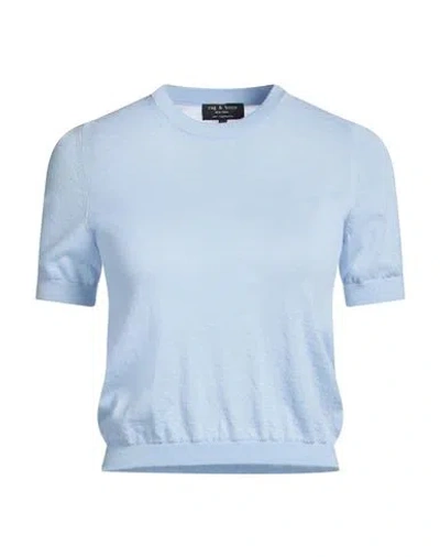 Rag & Bone Woman Sweater Azure Size M Cashmere In Blue