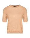 Rag & Bone Woman Sweater Camel Size M Cashmere In Brown