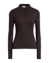 Rag & Bone Woman Sweater Dark Brown Size L Rayon, Polyester, Elastane In Brown