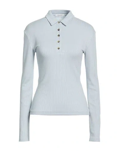Rag & Bone Woman Sweater Sky Blue Size L Rayon, Polyester, Elastane