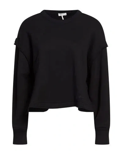 Rag & Bone Woman Sweatshirt Black Size M Cotton, Polyester