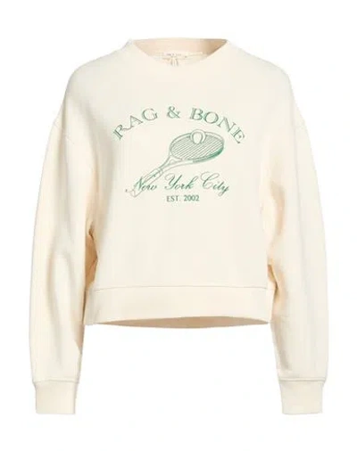 Rag & Bone Woman Sweatshirt Cream Size M Cotton, Polyester In Red