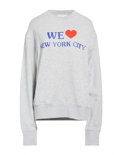 Rag & Bone Woman Sweatshirt Light Grey Size L Cotton, Polyester In Gray